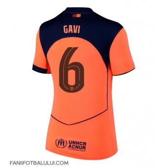 Barcelona Paez Gavi #6 Tricou Fotbal Replică 2025-26 Femei Treilea